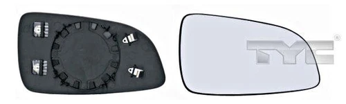 TYC Side Mirror Glass Convex RIGHT Fits OPEL Astra Hatchback Sedan Wagon 2004-