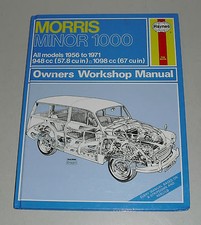 Manuale riparazione Morris Minor 1000 + Traveller, anni 1956 - 1971