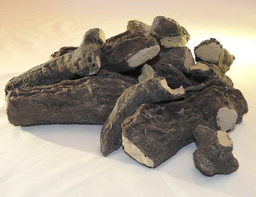 Replacement Gas Logs Living Flame Coal Fire Ceramic HD Faux Log Cast Coal Sets - Picture 78 of 91