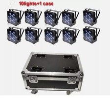 10pcs in case 12x18W RGBWA UV Battery Rechargable wifi wireless LED Par uplight