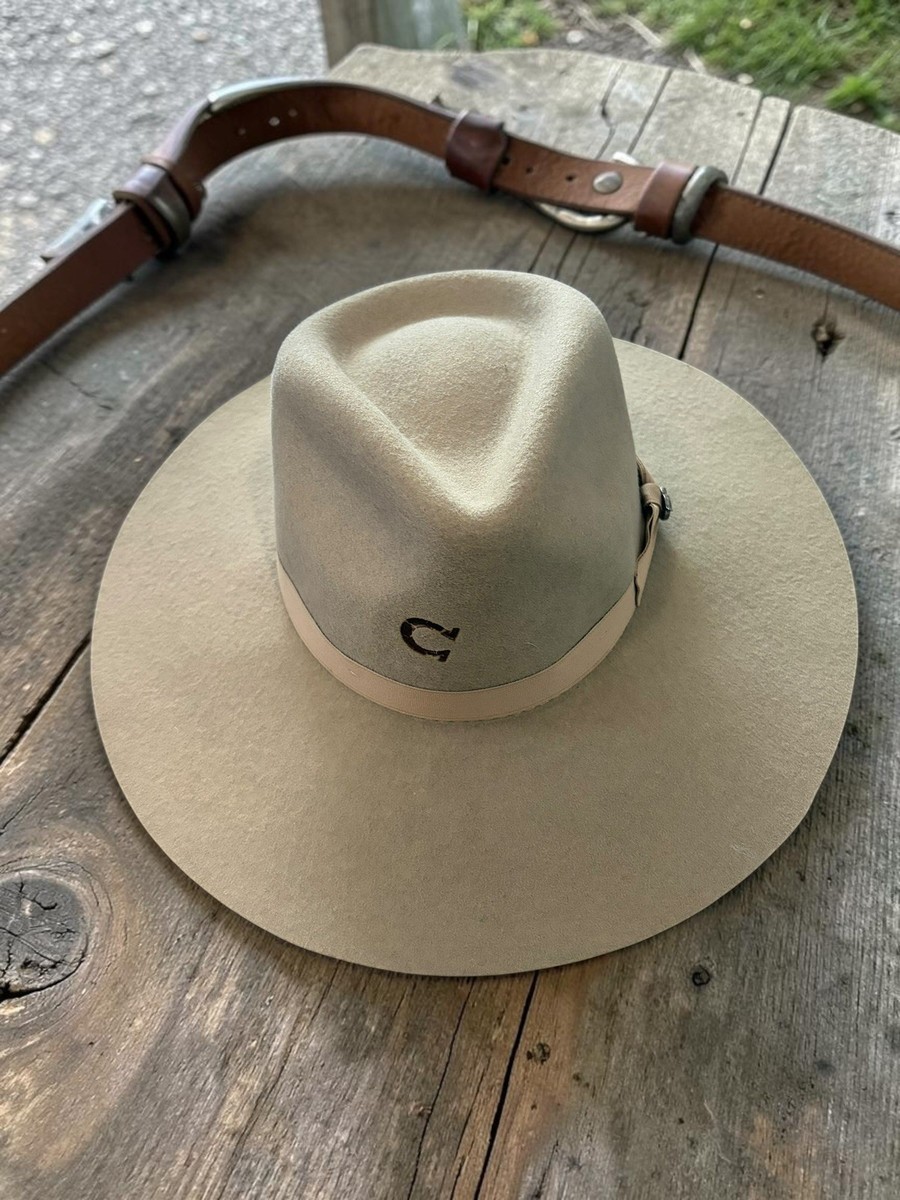 Charlie 1 Horse Highway Wool Felt Olive Green Western 