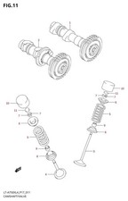 Suzuki Genuine Tappet Shim (T:2.82) DL800 DR-Z400 Camshaft Valve 12892-41C00-282