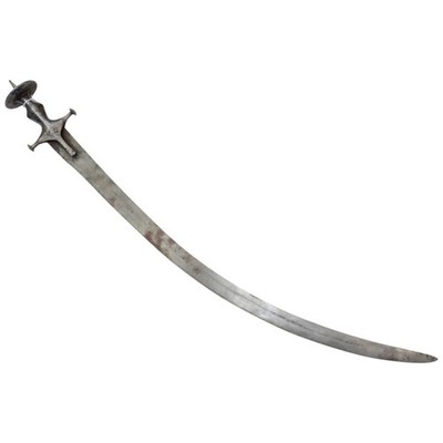Antique Sword 34  Hand Forged Steel Blade Old Original Handle Vintage L949