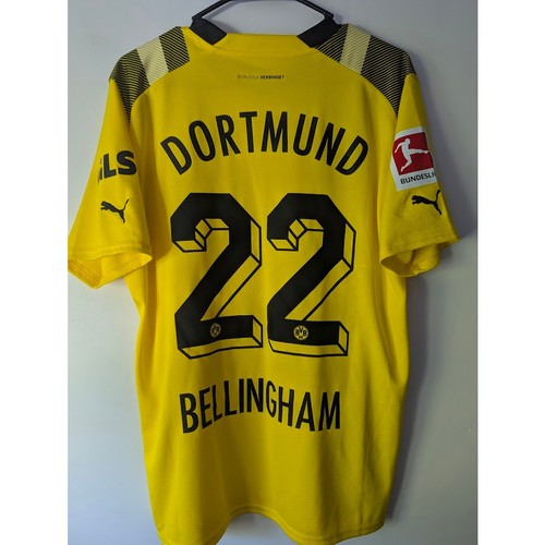 Dortmund 2022-23 Jude Bellingham 22 Jersey Large Puma Home Bundesliga Patch