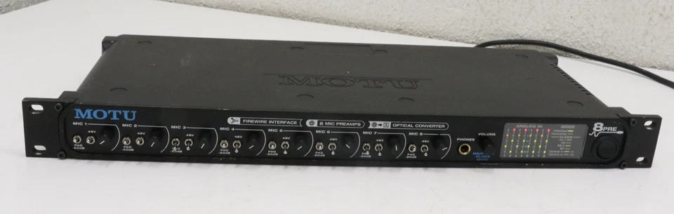Motu 8Pre Firewire Audio Interface 8 Mic Preamps - Image 2 of 4