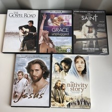 Christian Movie Lot 5 Movies Gospel Road Grace Unplugged Masked Saint Jesus  etc