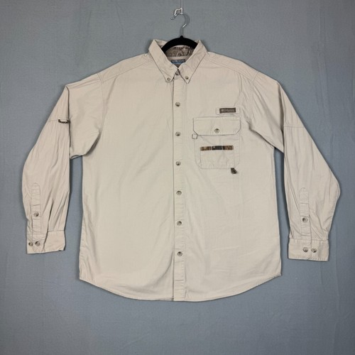 Chemise De Chasse Columbia PHG Homme 4XLT Kaki, Nylon, Manches Courtes, Avec Poches