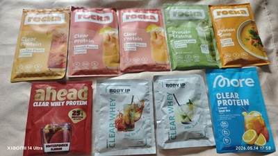 Protein Paket mit Rocka, More, Body IP, ahead Clear, Protein Matcha, Soup