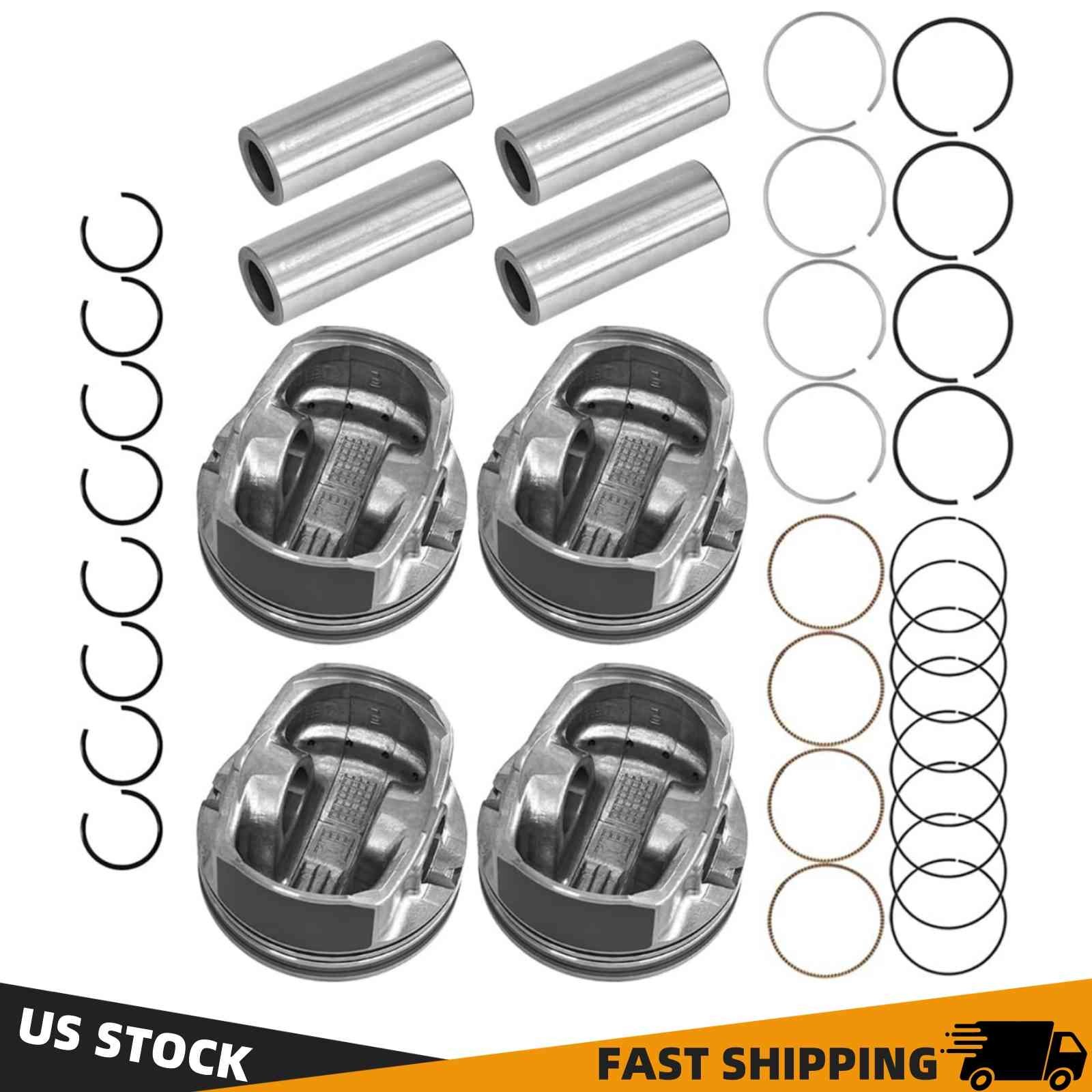 G4KF Engine Pistons & Rings Set STD For 2009-2014 Hyundai Genesis Coupe Kia 2.0T