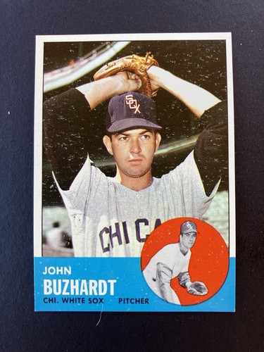 1963 TOPPS # 35 JOHN BUZHARDT - CHICAGO WHITE SOX - NM-MT - Afbeelding 1 van 2