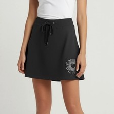 NWT Wild Fable Jeweled Knit Tennis Mini A-Line Skirt Ebony- Women's Size Small