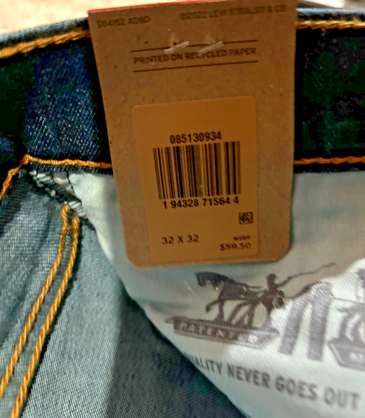 Levi's 513 Slim Straight Blue Jeans W/ Stretch Men's Sizes RT$59.5 NWT 0934 D3 thumbnail 6