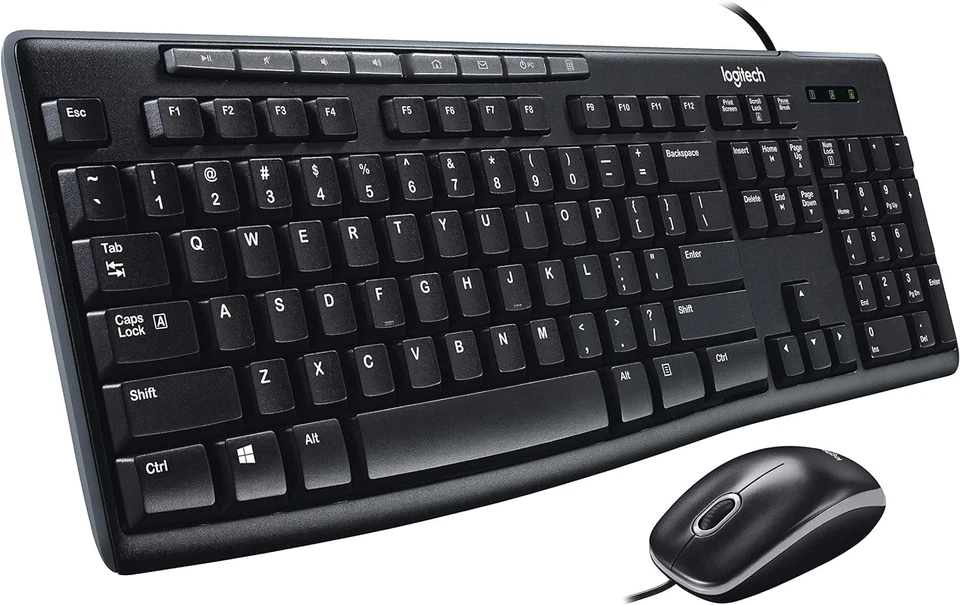 Logitech Media Combo MK200 Full-Size Keyboard and High-Definition Optical Mouse - Image 3 of 4
