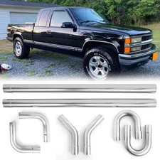 For Silverado/Sierra Custom Exhaust Tubing Mandrel Bend Pipe Straight&U-Bend Kit