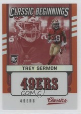 2021 Panini Classics Classic Beginnings Orange 8/10 Trey Sermon #CB-TS 16wc