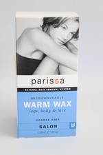4 X BOXS PARISSA MICROWAVEABLE WARM WAX LEGS, BODY & FACE COARSE HAIR REMOVAL