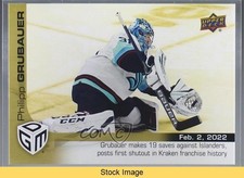 2021-22 Upper Deck Game Dated Moments Gold /100 Philipp Grubauer #50 READ b8c