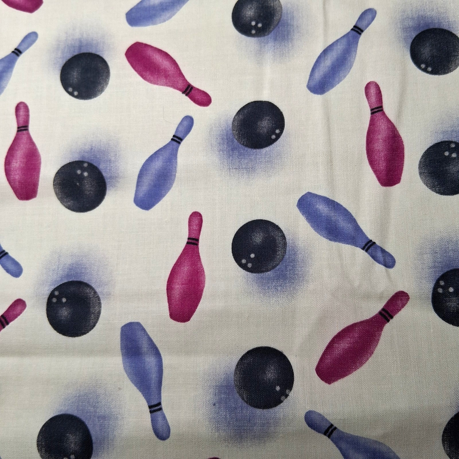 Purple Bowl Sewing Fabric Material 3 Yards