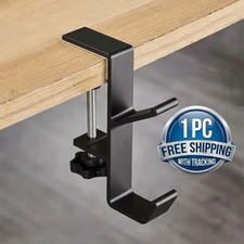 Metal Headphone Stand Desk Clamp Mount Gaming Headset Holder Universal