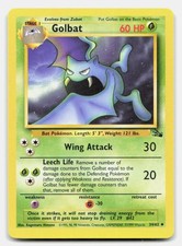 Golbat 34/62 Uncommon Fossil Pokemon Unlimited NM on eBay