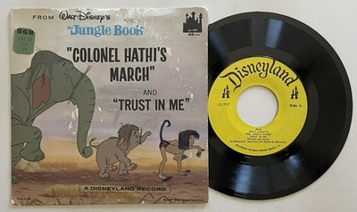 The Jungle Book Colonel Hathi's March / Trust In Me 45 rpm PS Disneyland vg+ WDP
