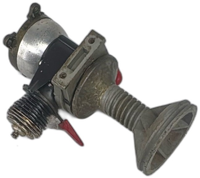 Vintage Model Airplane Pulse Jet Engine Made In USA Metal Red