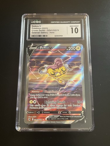 Raikou V graded CGC 10 for sale on eBay