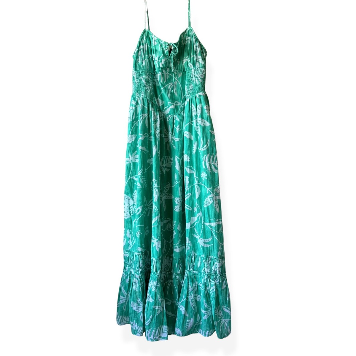white christmas dresses Celine Floral Tie Strap Bustier Maxi Dress