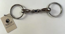 New Toklat Loose Ring French Link Hollow Lightweight English Snaffle Bit 5"