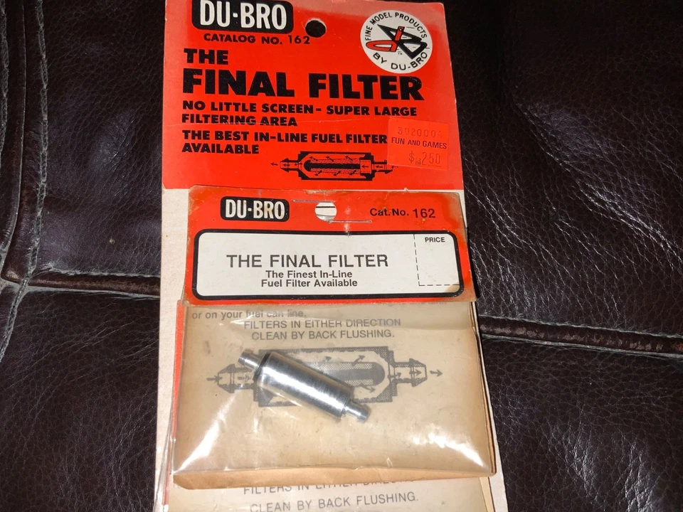 VINTAGE DUBRO #162 FINAL FILTERS CARD OF 6 - Image 2 of 4