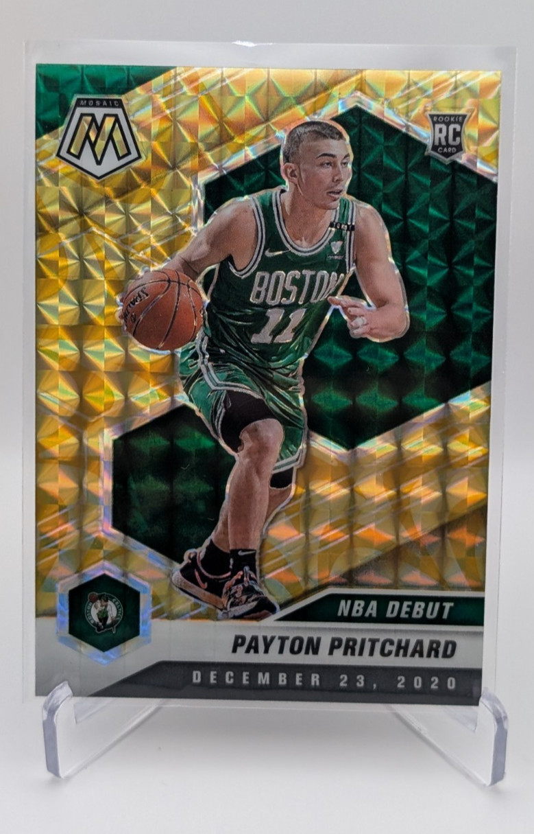 2020-21 Mosaic - NBA Debut Payton Pritchard #269 Reactive Yellow Prizm (RC)