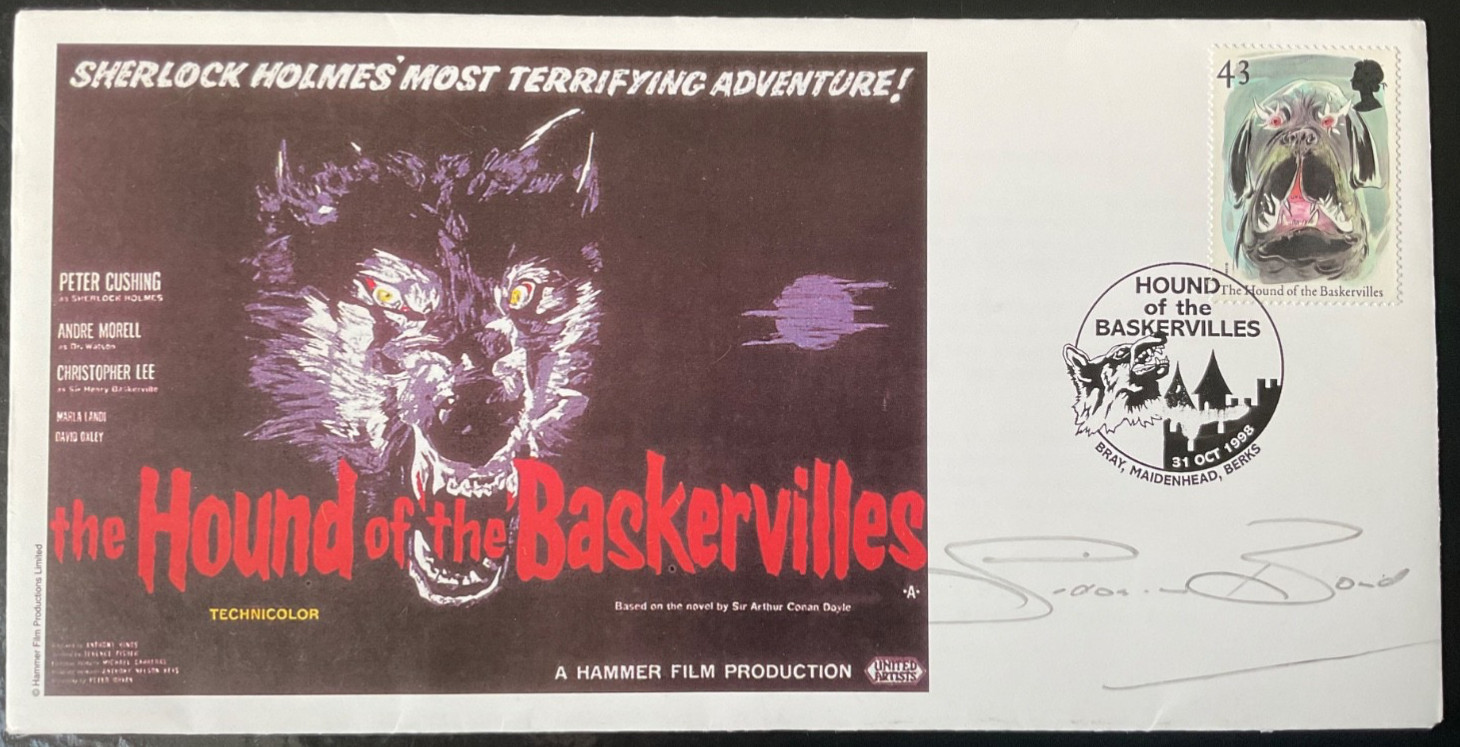 SIDONIE BOND Signed 31.10.1998 Hound of the Baskervilles FDC