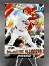 2026 Bowman - JJ Wetherholt Chrome Electric Sluggers #ES-12 St. Louis Cardinals