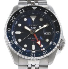 Seiko 5 Sports GMT SBSC003 4R34-00A0 Navy Dial Mechanical Automatic Mens