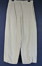NEW Eileen Fisher Crinkled Organic Linen Wide-Leg Pants S P3781