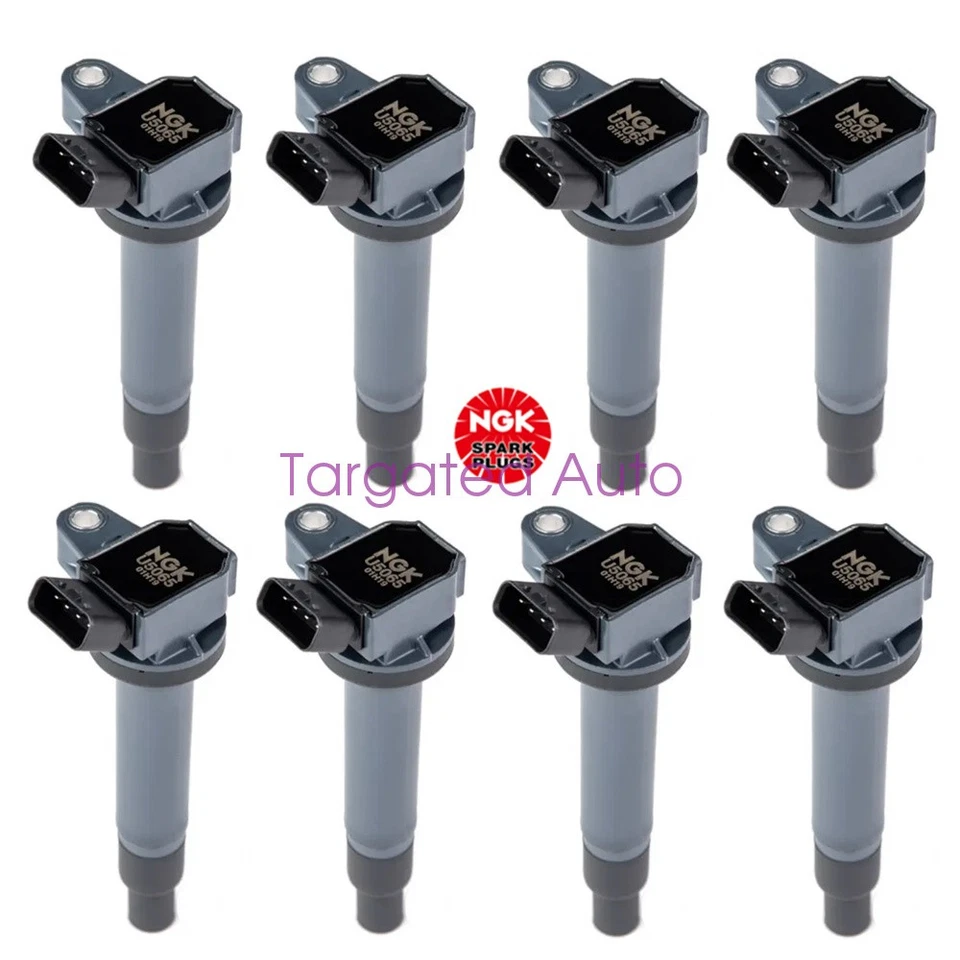 8 pcs OEM NGK Ignition Coils 9091902259 For Lexus GS430 LS430 GX470 LX470 LX570 Foto 2 de 4