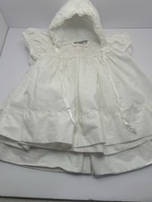 Vtg 60/70  s Baby Baptism Christening Dress Gown 3 Pc Set