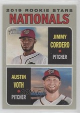2019 Topps Heritage Rookie Stars Austin Voth Jimmy Cordero #154 fm0