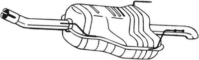 Endschalldämpfer Nachschalldämpfer BOSAL 185-129 für OPEL ZAFIRA T98 DTI 16V F75
