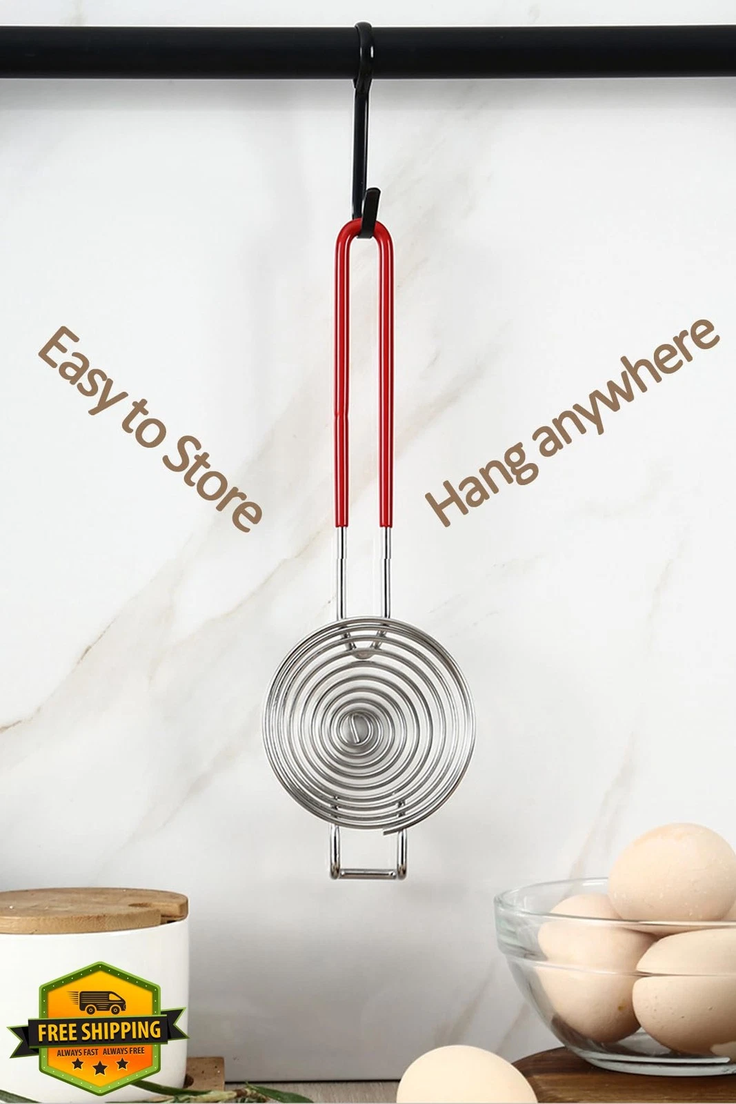 Stainless Steel Egg Separator Yolk White Sifter Tool