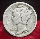 1921-D 10c. Mercury Dime Good+