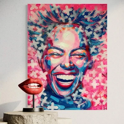 Original Abstract Portrait Painting 60x80cm Large Modern Contemporary Art - Bild 1 von 4