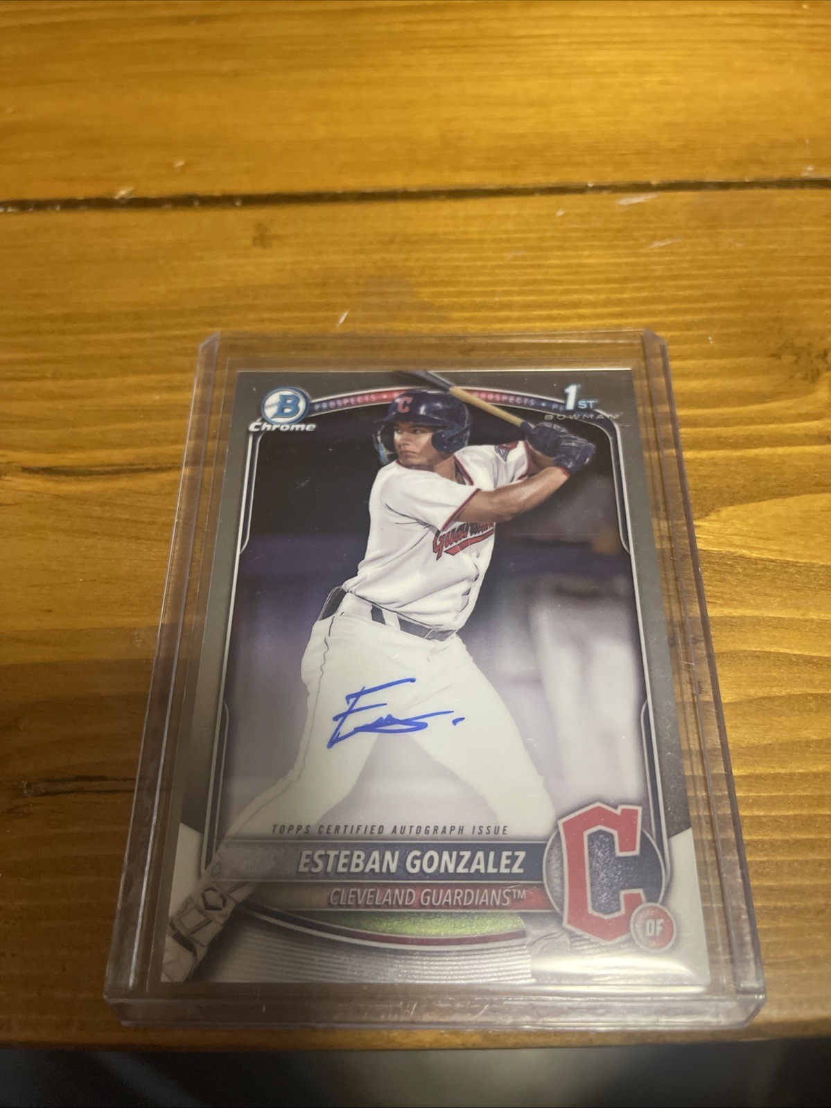 2025 Bowman - Chrome Prospect Autographs Esteban Gonzalez #CPA-EGO (AU, RC)