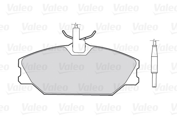 Plaquettes de frein Valeo 301061 pour frein à disque de voiture