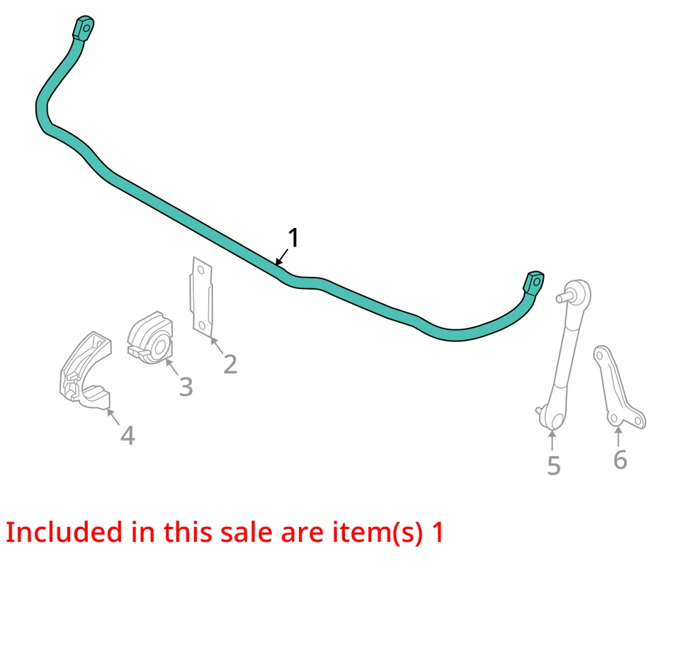 BMW 535i 2009 tracción trasera barra estabilizadora delantera fabricante de equipos originales 144 k millas - LKQ413504295 Foto 4 de 4