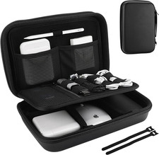 Procase Hard Travel Electronic Organizer Case for Macbook Power Adapter Chargers