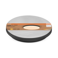 Led Deckenleuchte Metall Schwarz Osram 3000K IP44 B:21,5Cm BüRo Deckenlampe Bad