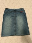 VINTAGE Y2K Hot Kiss blue jean Skirt Size 5 — photo 5