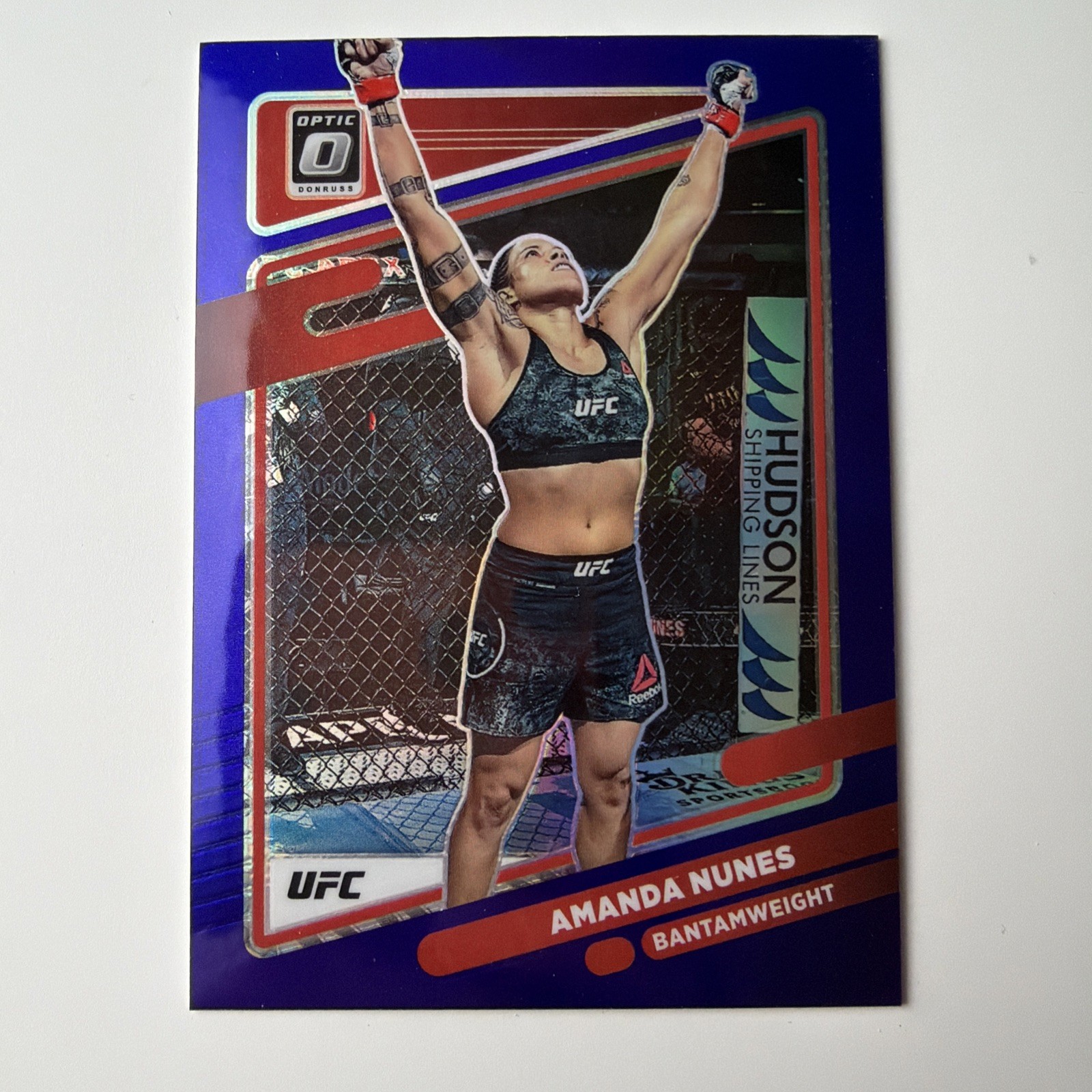 2022 Panini Donruss Optic UFC Amanda Nunes #15 Purple Prizm
