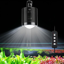 Clip on Aquarium Stream Light with 24/7 Mode 100W Fish Tank Light with Timer,